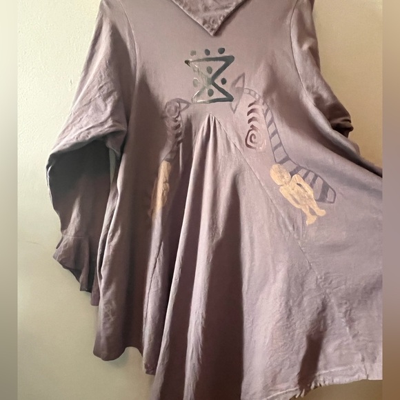 Lagan look style cotton cardigan with unique unique hemline Size medium - Picture 9 of 12